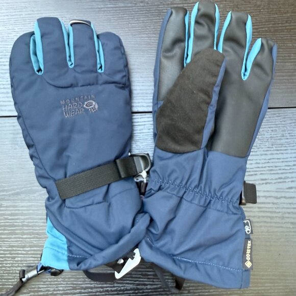 Mountain Hardwear FireFall/2 Men's Large Gore-Tex Gloves Blue Winter Outdoor - Picture 1 of 8